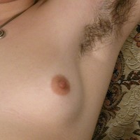 Euro first timer Gypsy vaunting pierced erect nips, fur covered underarms and unshaven pubic hair